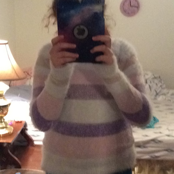 A fuzzy sweater for older girls. - Picture 3 of 3